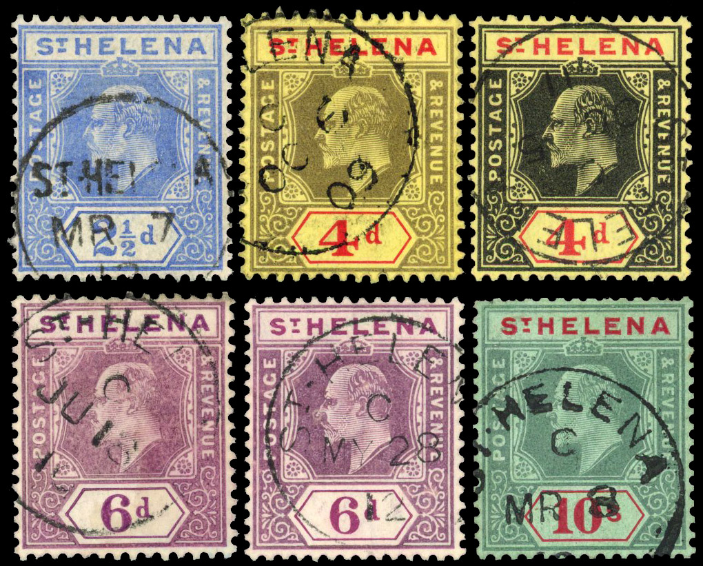 St Helena SG 64-70 used