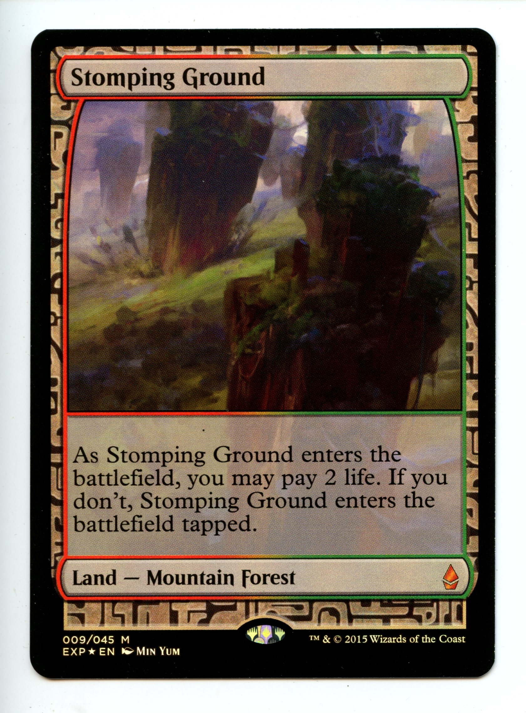 Magic the Gathering - Stomping Ground   - Zendikar Expeditions  - Lightly Played 