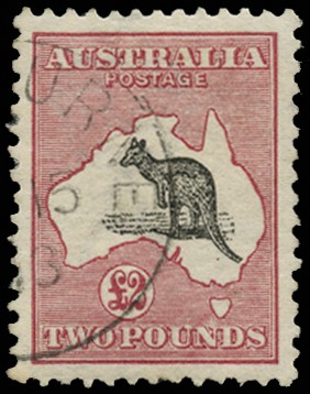 1913-14 £2 black and rose, wmk 2, fine...