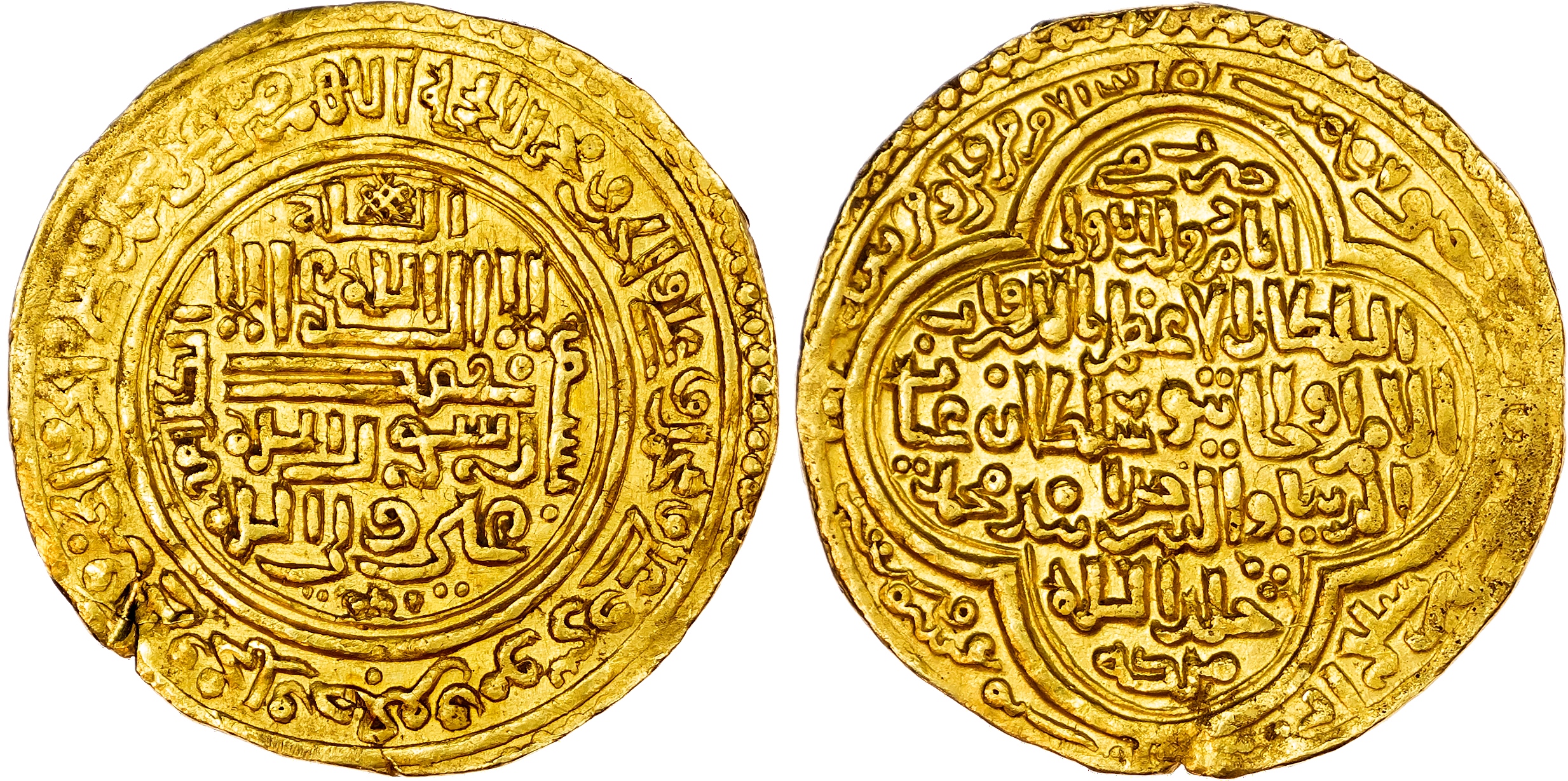 Ilkhanid, Uljaytu (AH 703‑716 / 1304‑1316 AD), gold Dinar, AH 710 / 1310/1 AD, Shiraz
