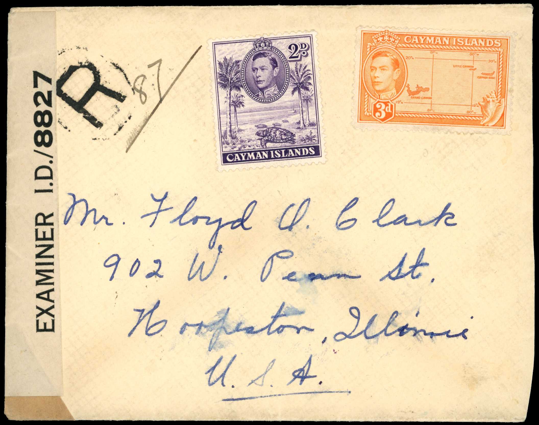 1939-44 Mail censored in Jamaica, five...