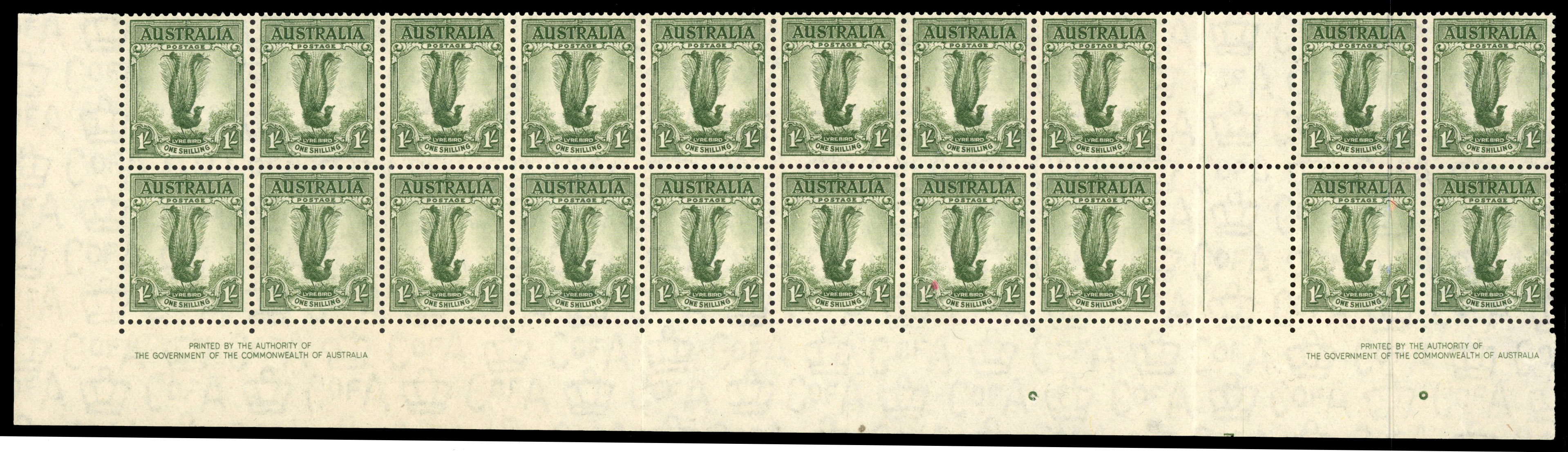 Australia SG 192 Plate 7 block mint