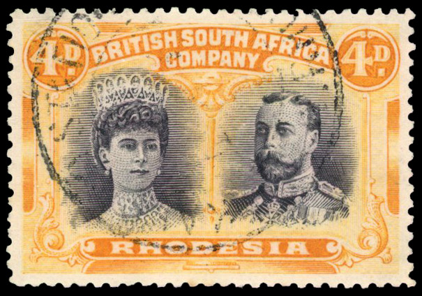 SG 140 var 4d purplish agate and orange, #2 Long Gash, used