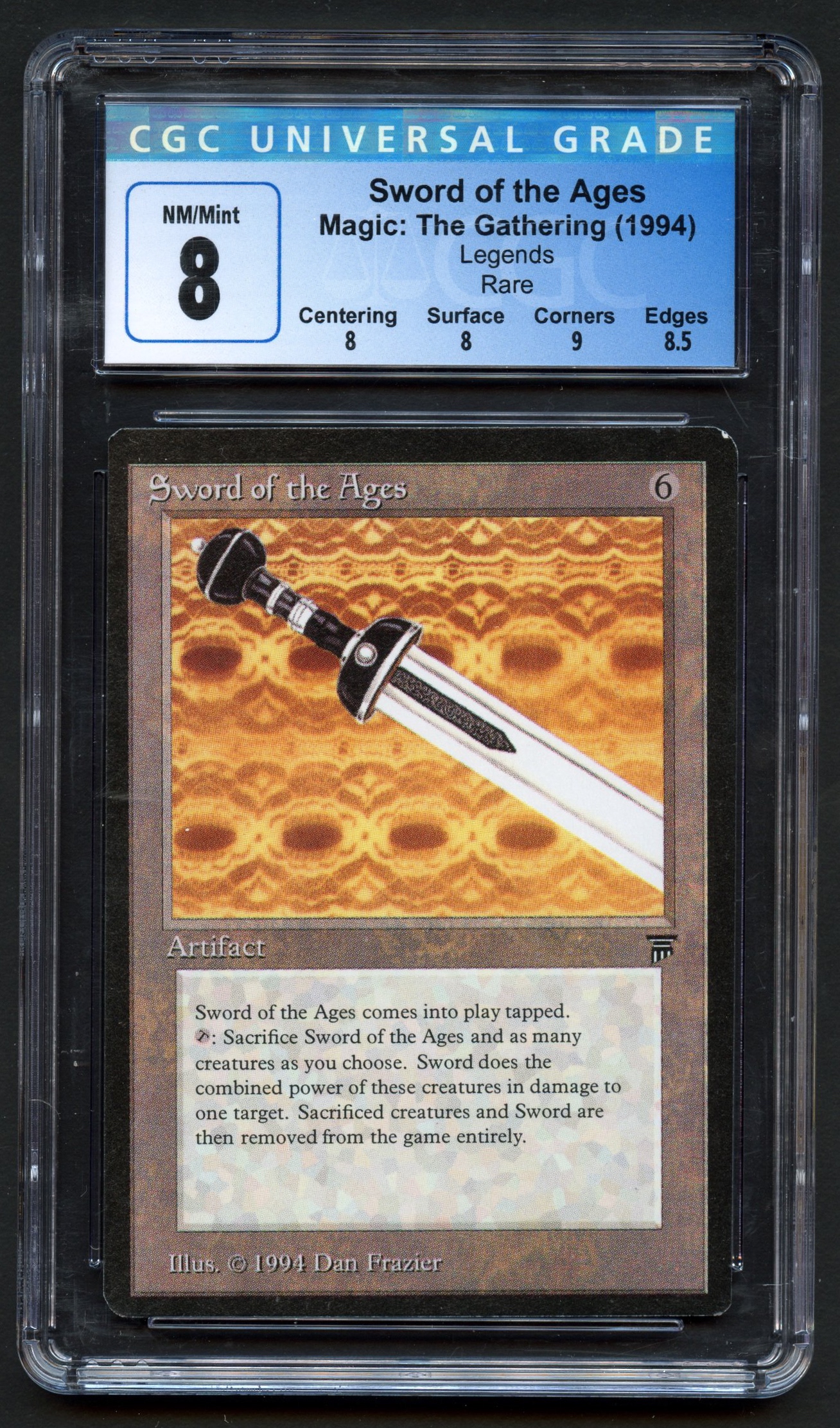 CGC 8 Sword of the Ages - Legends 1994