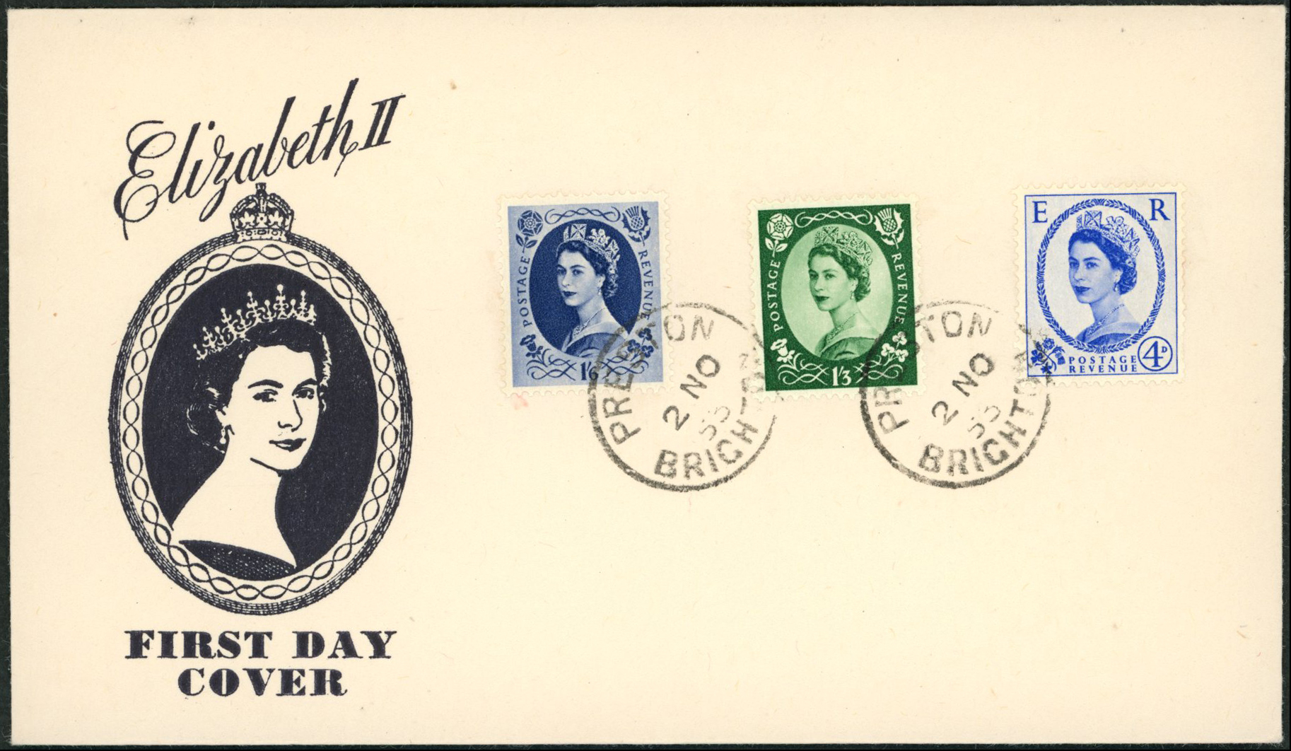 FIRST DAY COVERS: 1952-54 Tudor Crown...