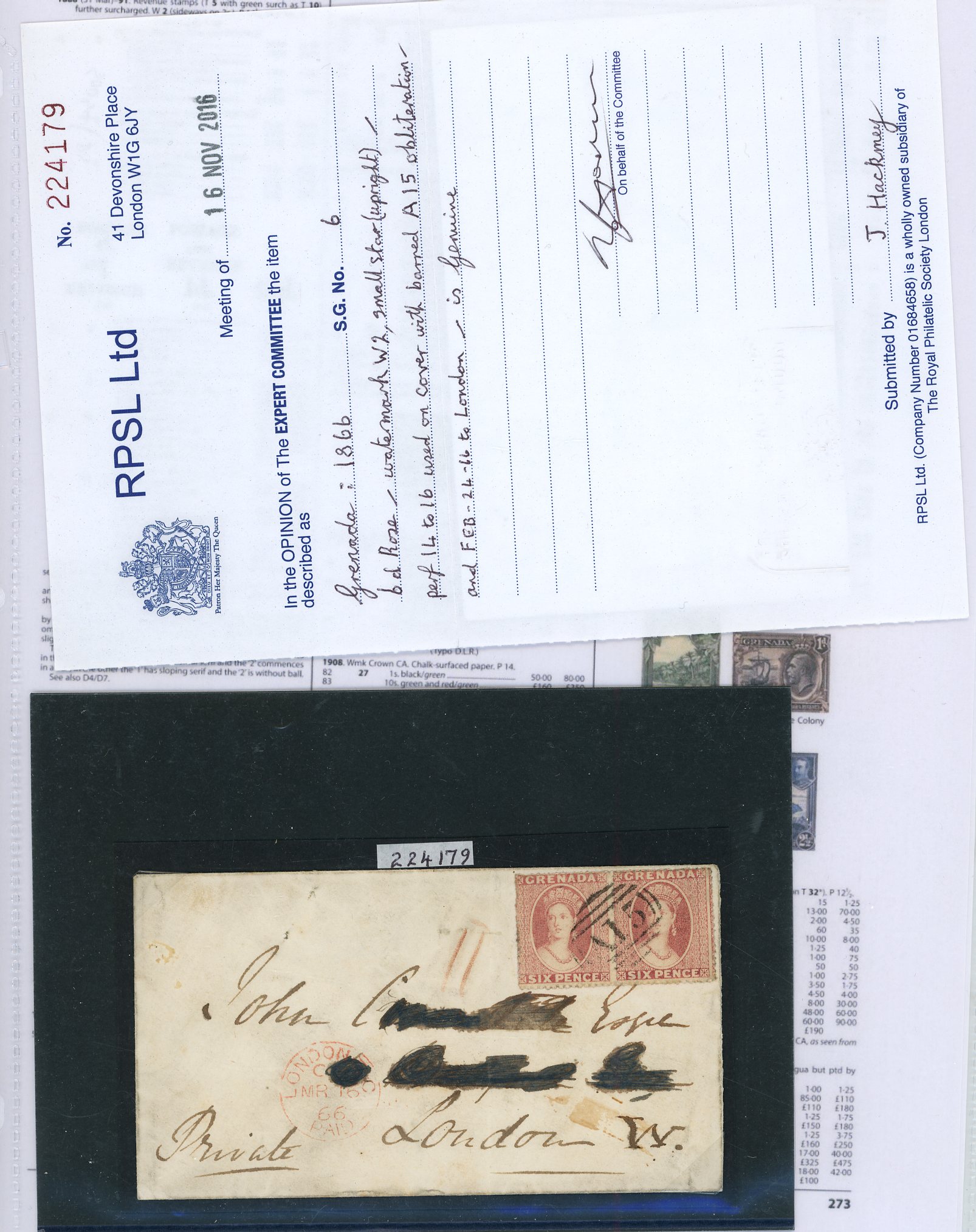 Grenada QV to QEII  mint and used collection E 