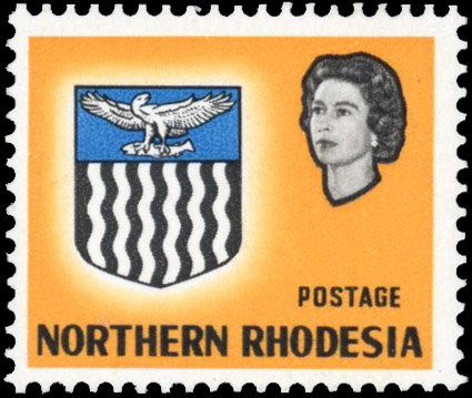 Northern Rhodesia SG 78b 1963 3d value and orange omitted mint