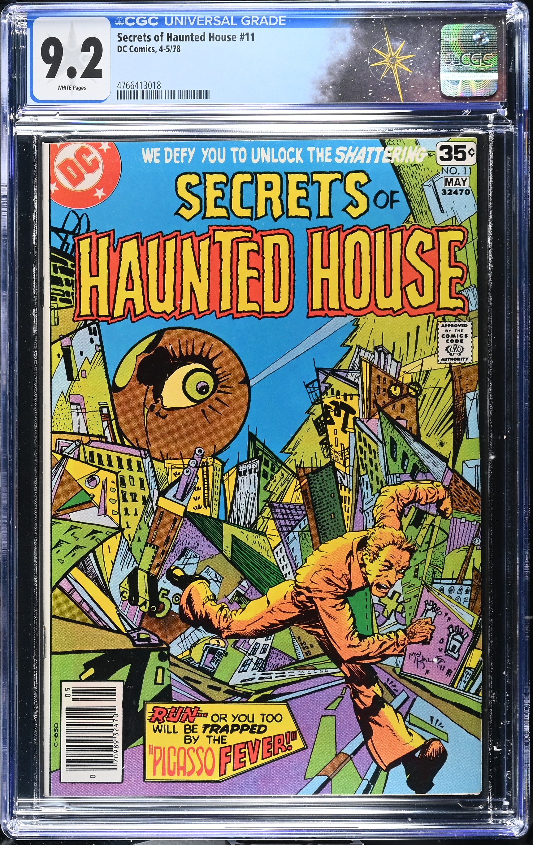Secrets of Haunted House #11 CGC 9.2 Cover by Mike Kaluta (DC Comics, 1978) White Pages