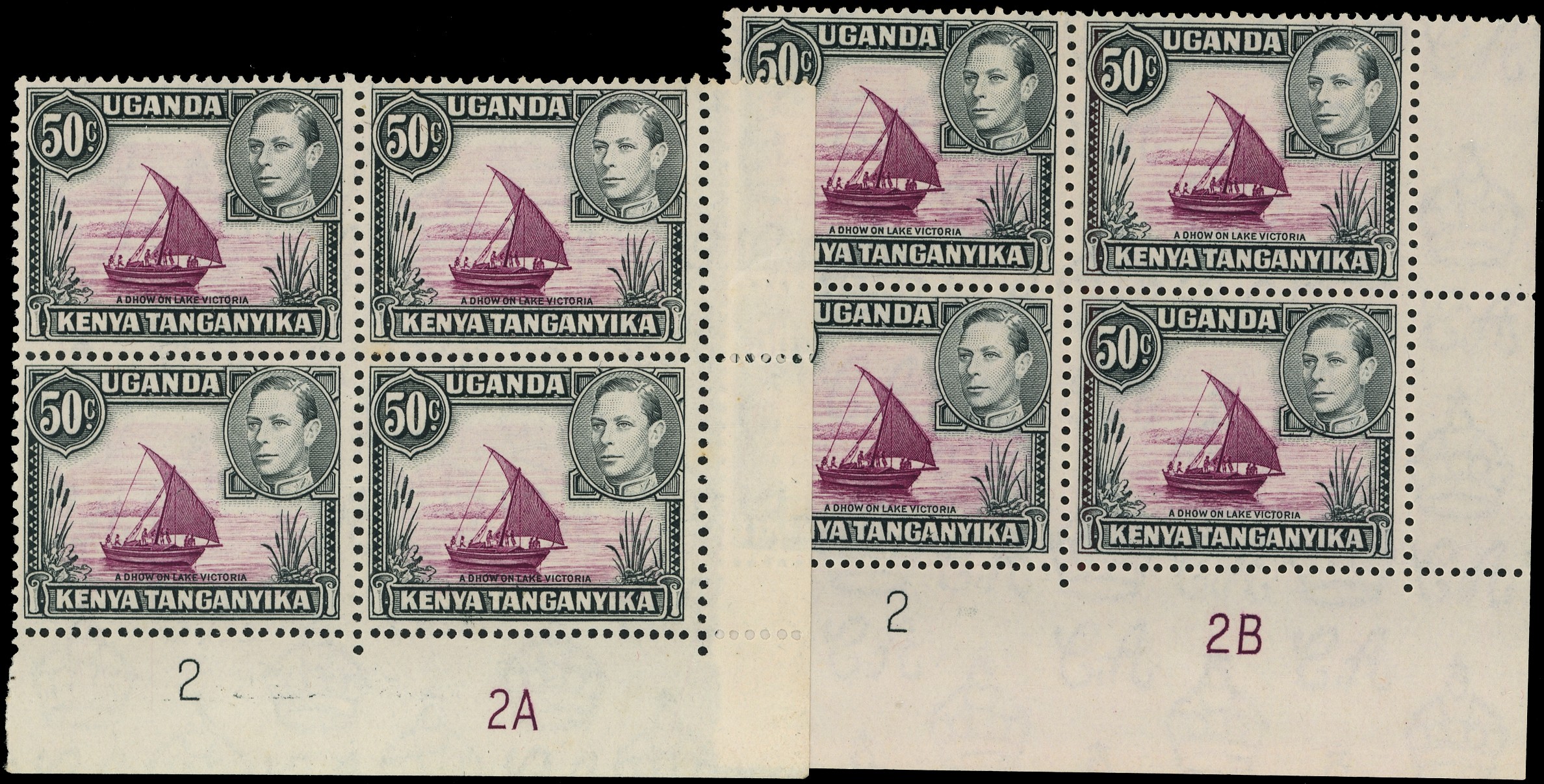 KUT SG 144 Plate blocks...