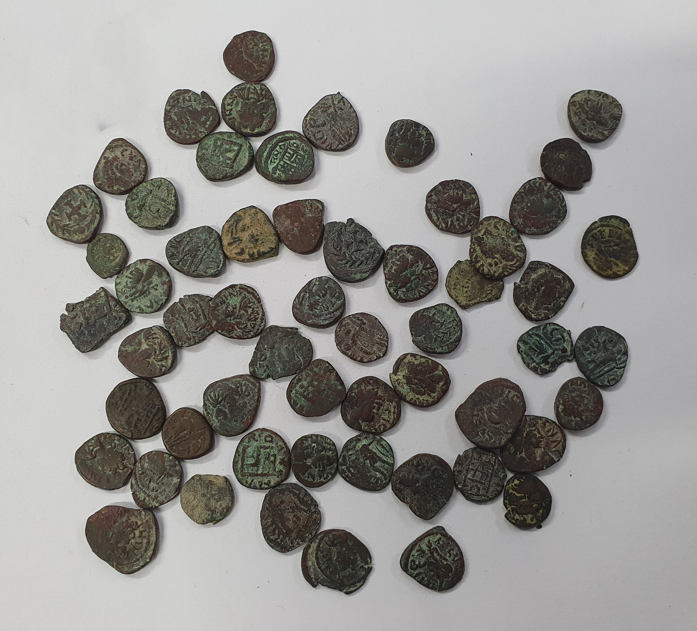 Group of 57 Valentinian III AE 4s. Various denominations and mints.