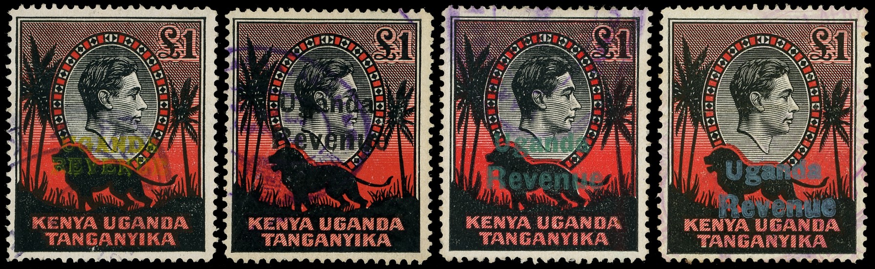 Revenue: 1938-54 collection (49) of KGVI definitives 1c...