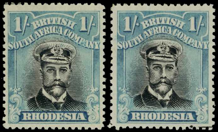 1922-3 1/- Head Die IIIB, perf 15, white...