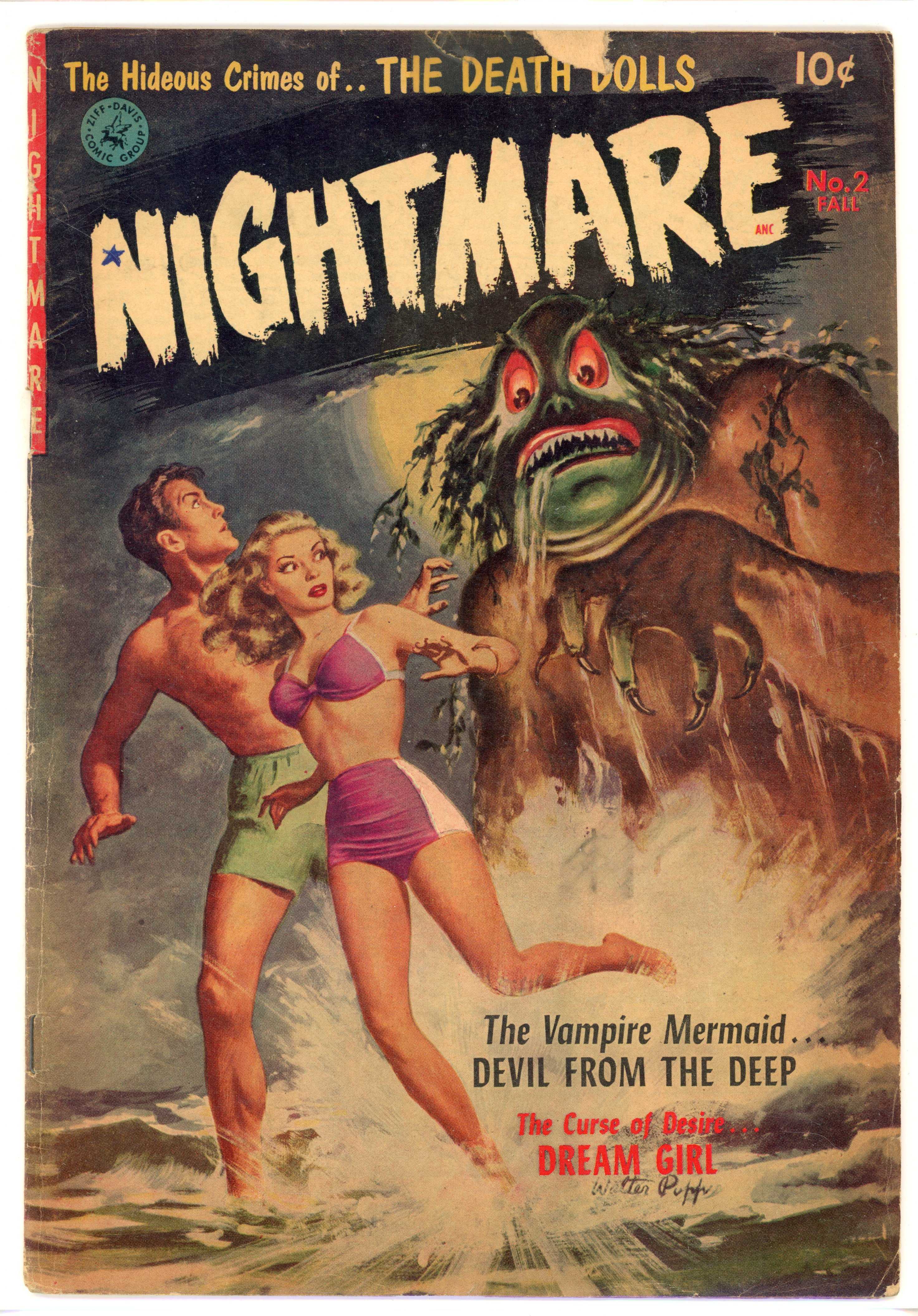 †Nightmare #2 (St John, 1952) Last Ziff-Davis issue