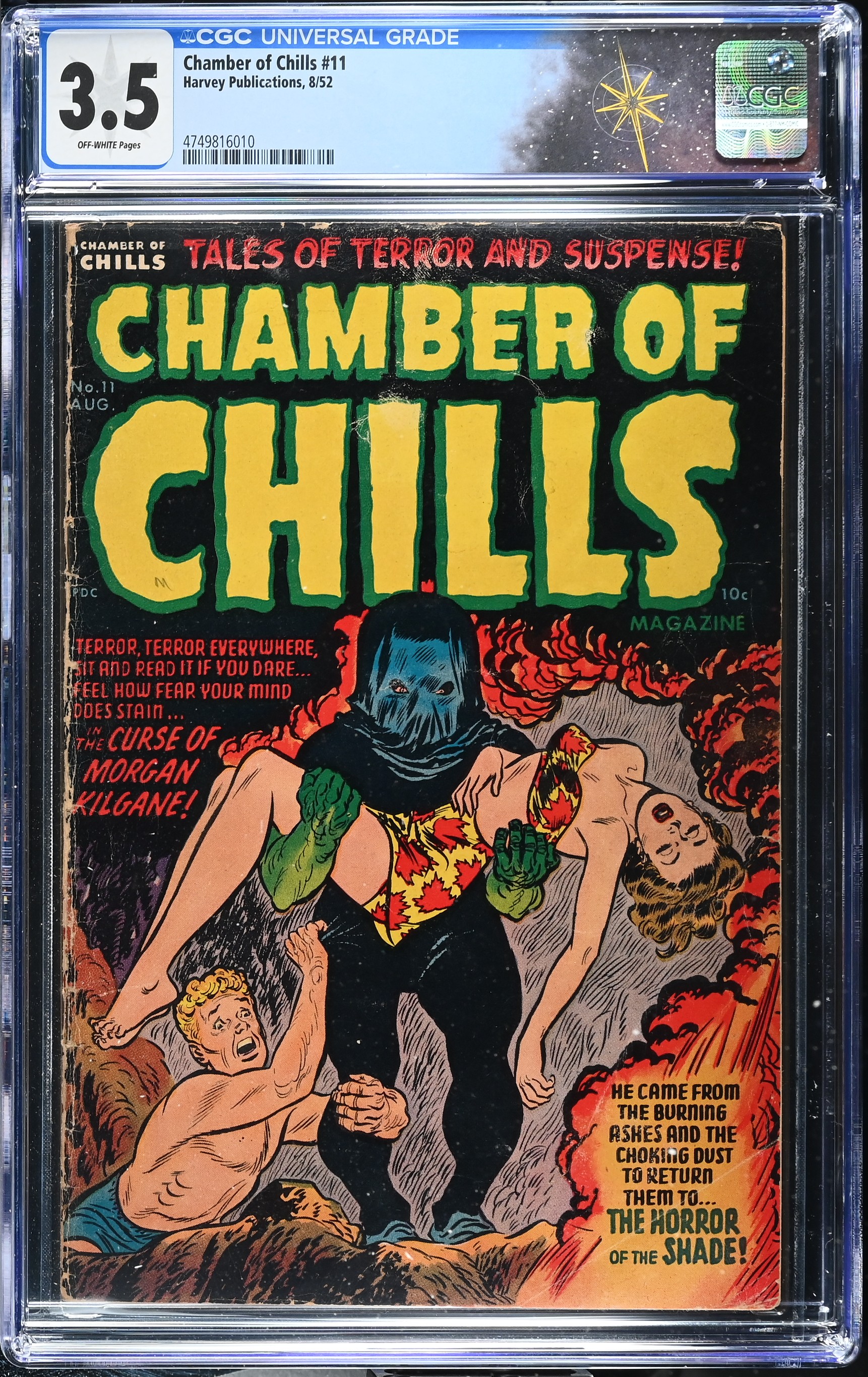 Chamber of Chills #11 CGC 3.5 Cover by Lee Elias  (Harvey Publications, 1952) Off-White Pages