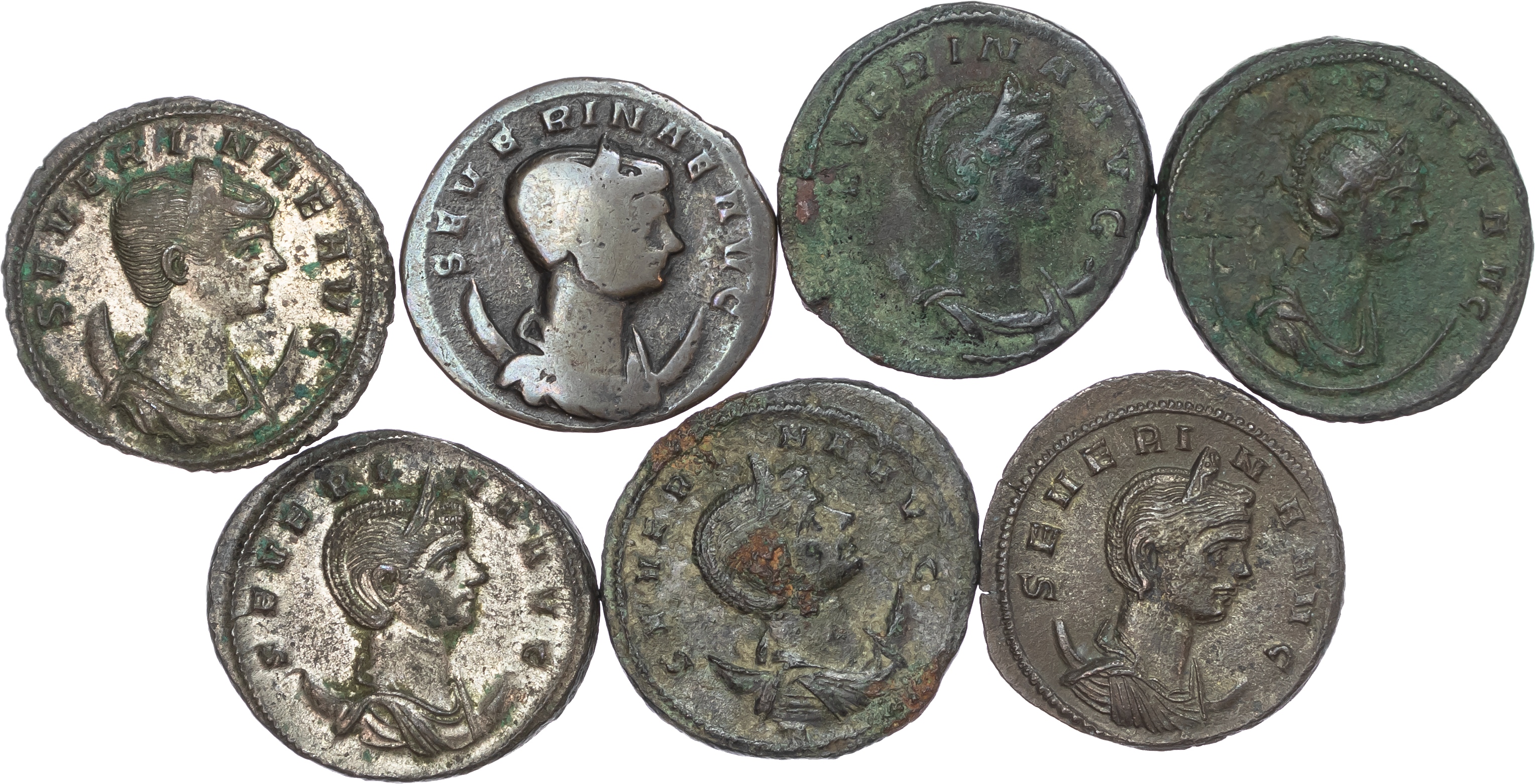Group lot of 6 Severina AE Antoniniani. 