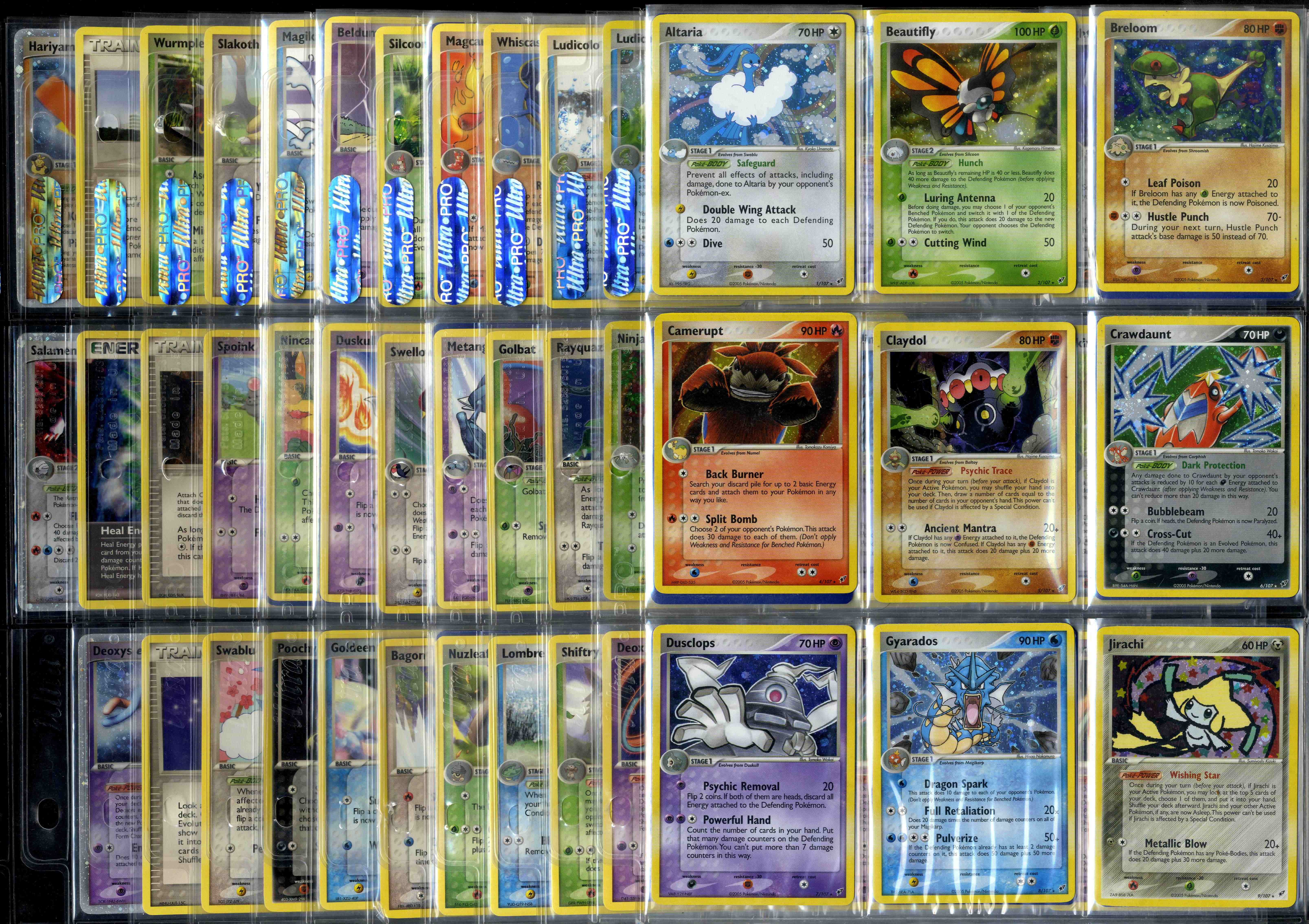 EX Deoxys #105/107 - Full Set Missing Gold Stars