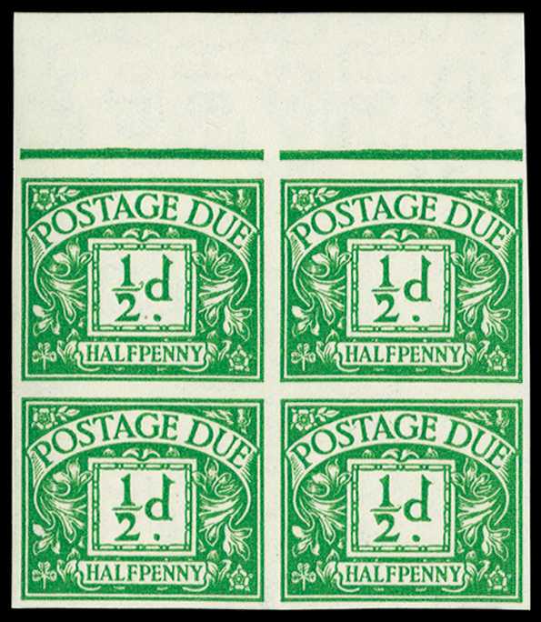 1937 ½d imperforate imprimatur, top...