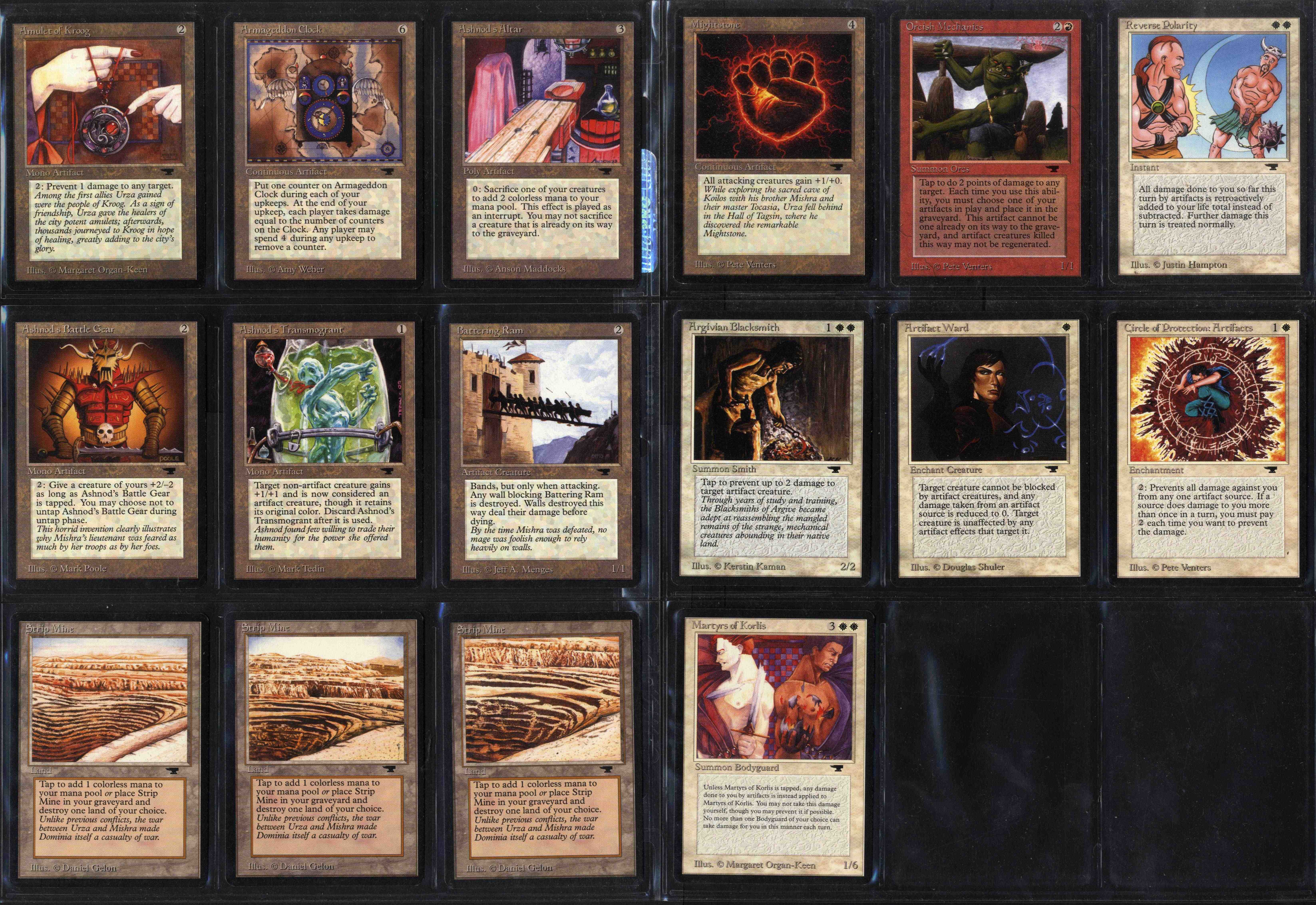 Partially Completed Set of Antiquities