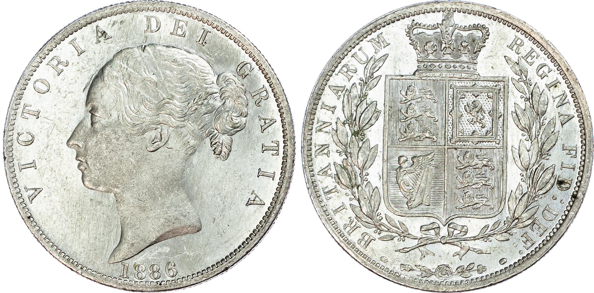 Victoria (1837-1901), Halfcrown, 1886