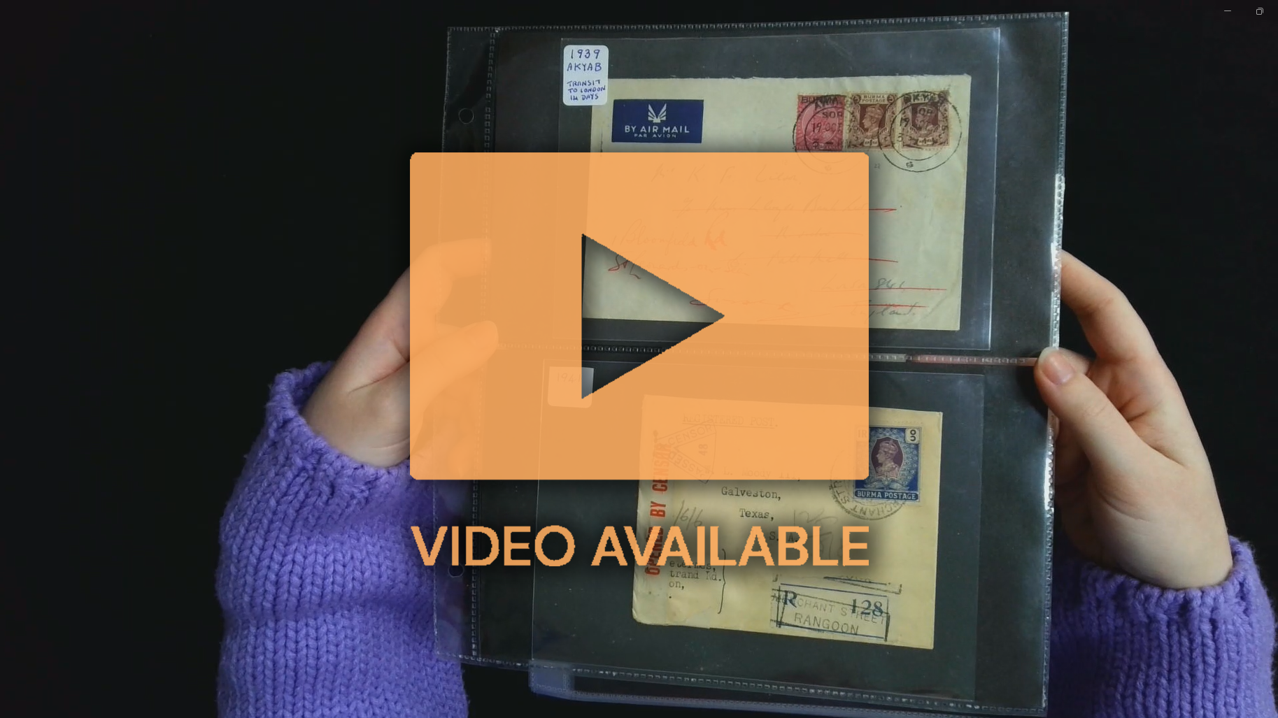 Burma Postal History collection