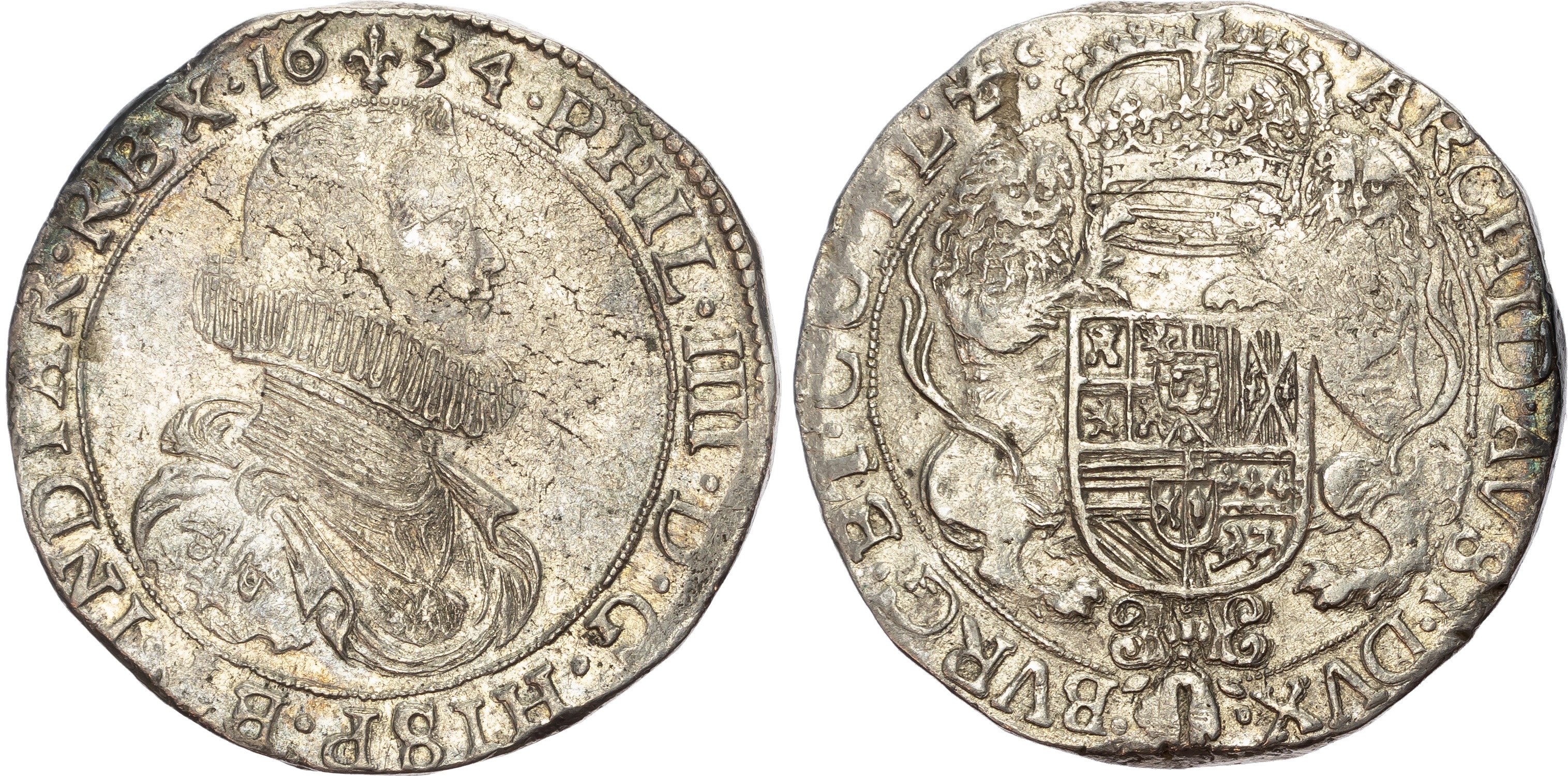Spanish Netherlands, Brabant, Philip IV (1621-1655), silver Ducaton, 1634