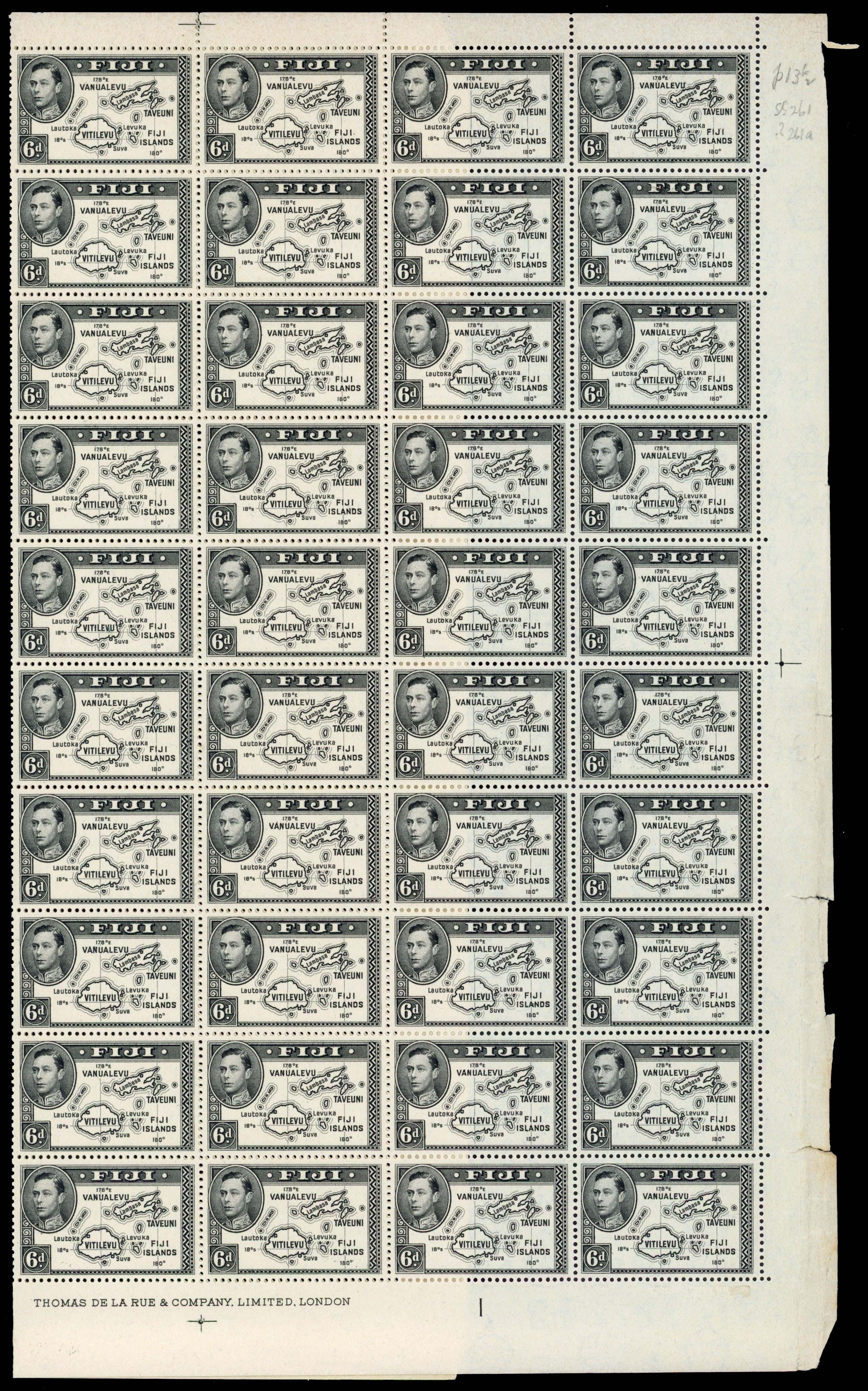 Fiji SG 261 sheet mint