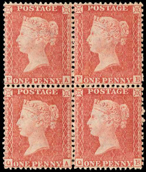 1863 1d Pale rose-pink red Pl.68. A superb...