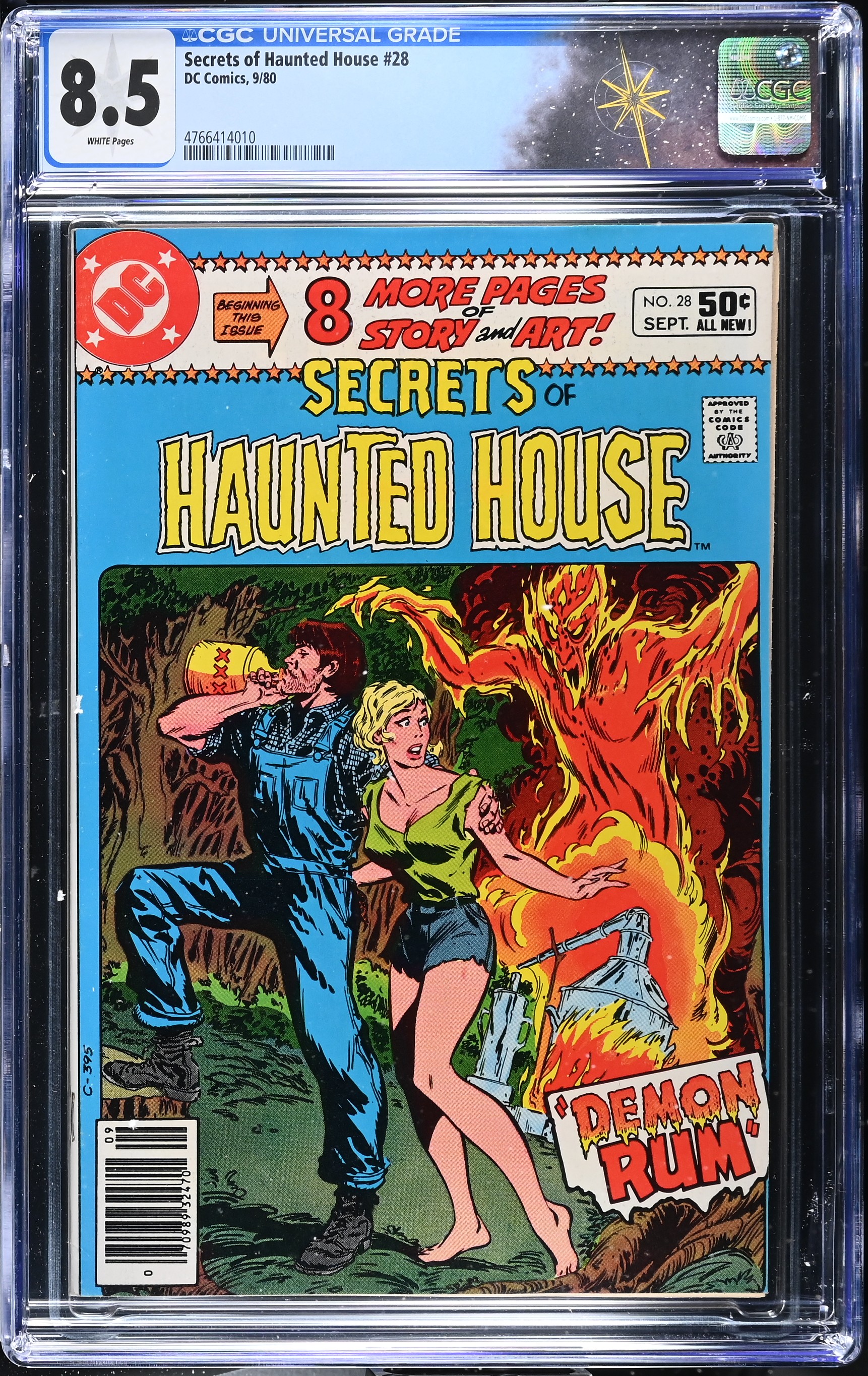 Secrets of Haunted House #28 CGC 8.5 Cover by Don Heck (DC Comics, 1980) White Pages