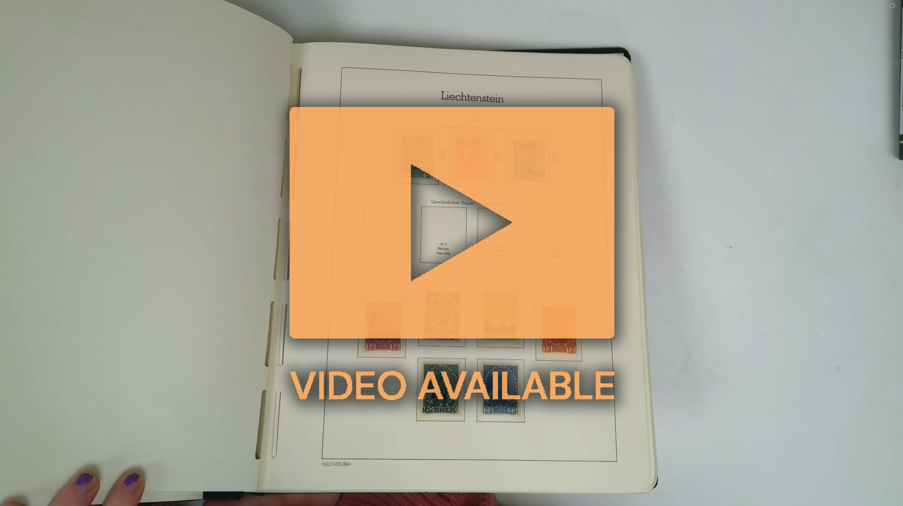 Liechtenstein collection in two Lighthouse albums to 1980