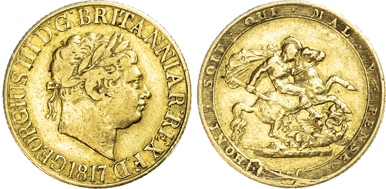 George III (1760-1820) Sovereign, 1817.