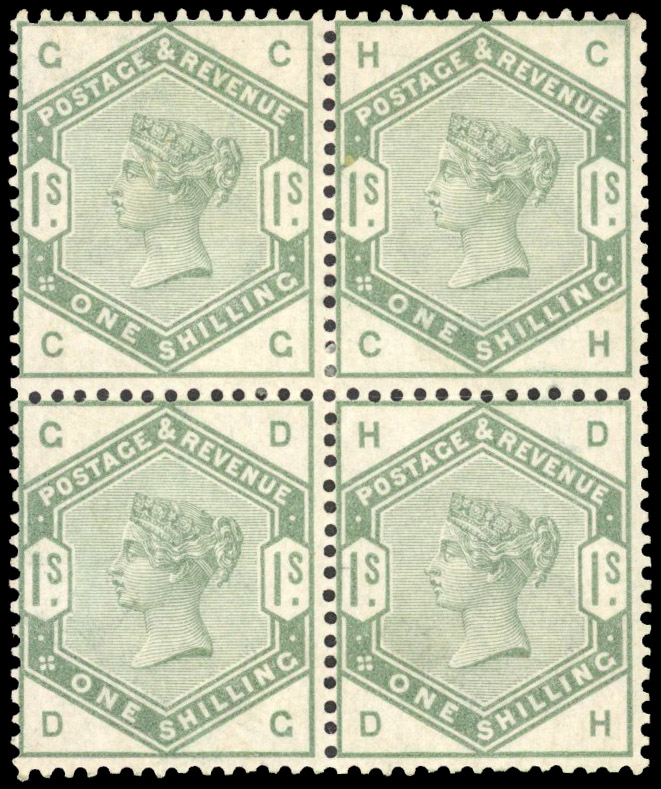 Great Britain SG 196 in block of four 
