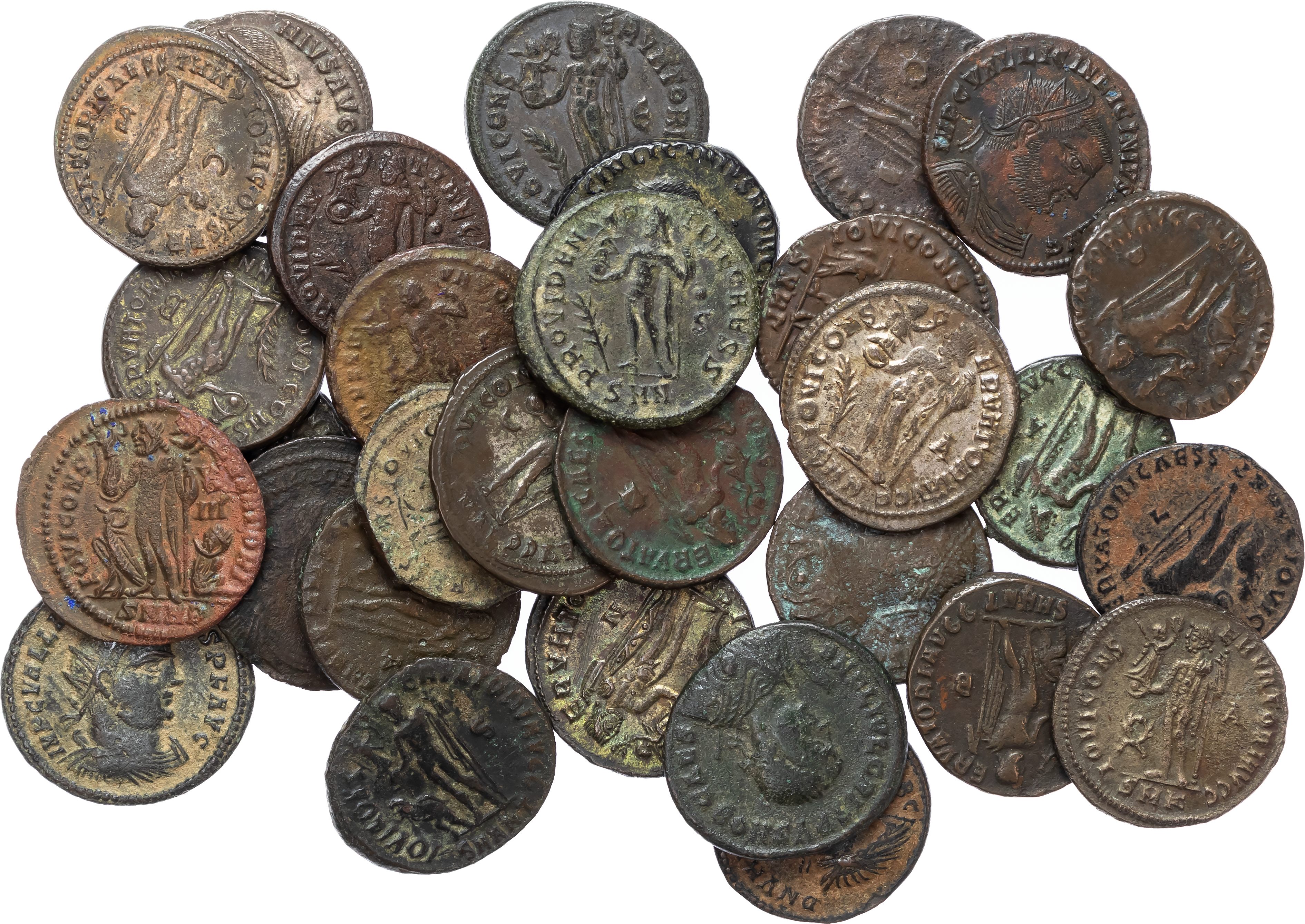 Group lot of House of Constantine AE3s (30). 