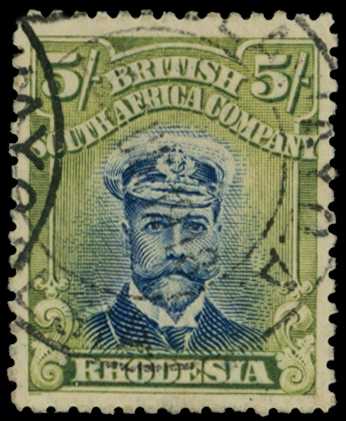 1913-7 5/- Head Die II, perf 14, from the...