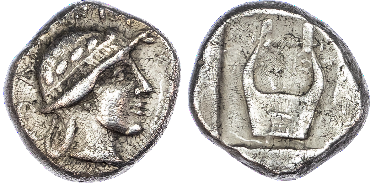 Ionia, Kolophon (c. 450-410 BC) AR Drachm, 5.45g.