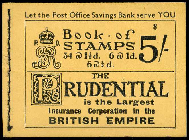 1934 (November) 5/- booklet (#8),...