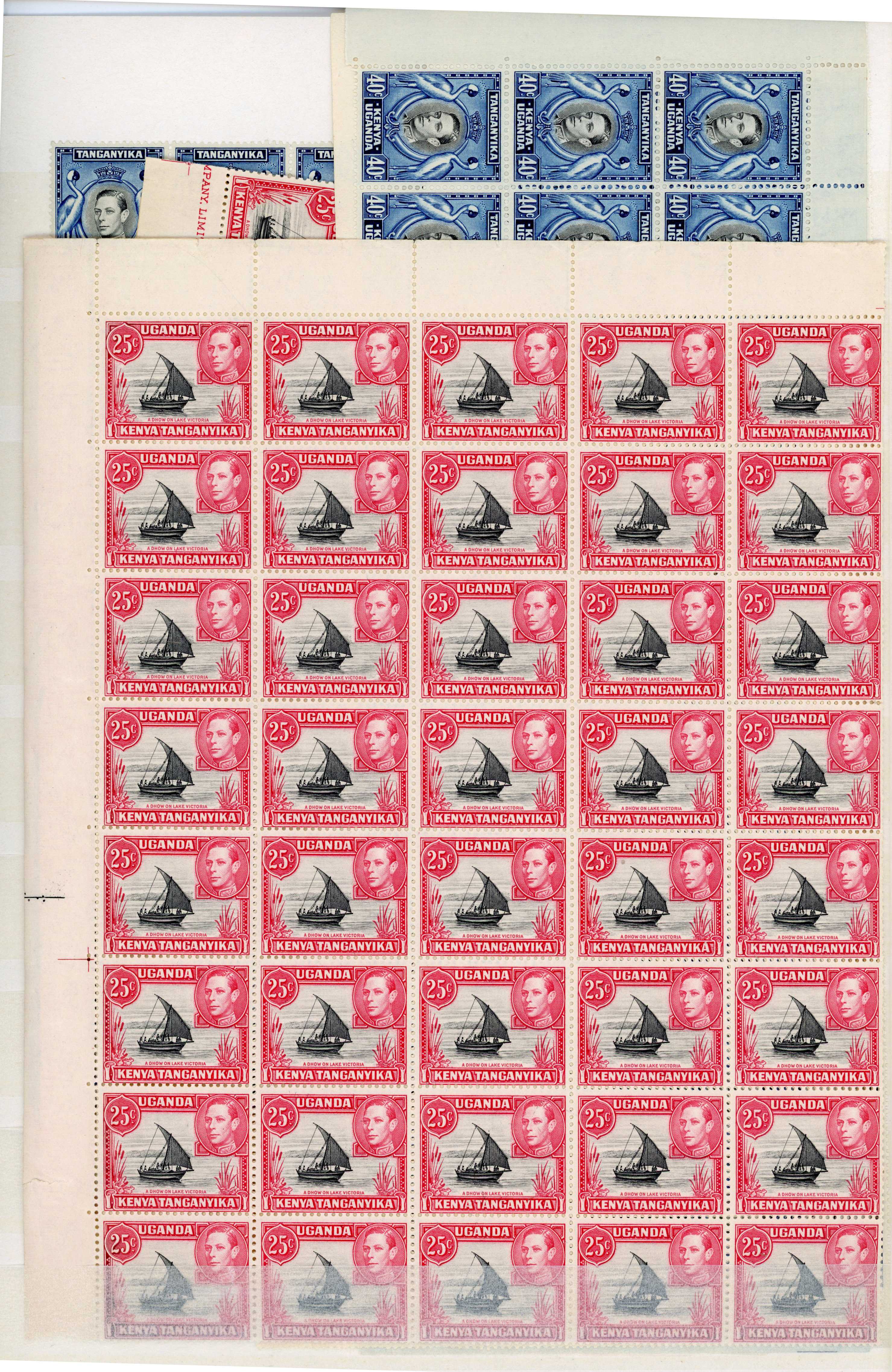KUT SG 140, 143 multiples mint