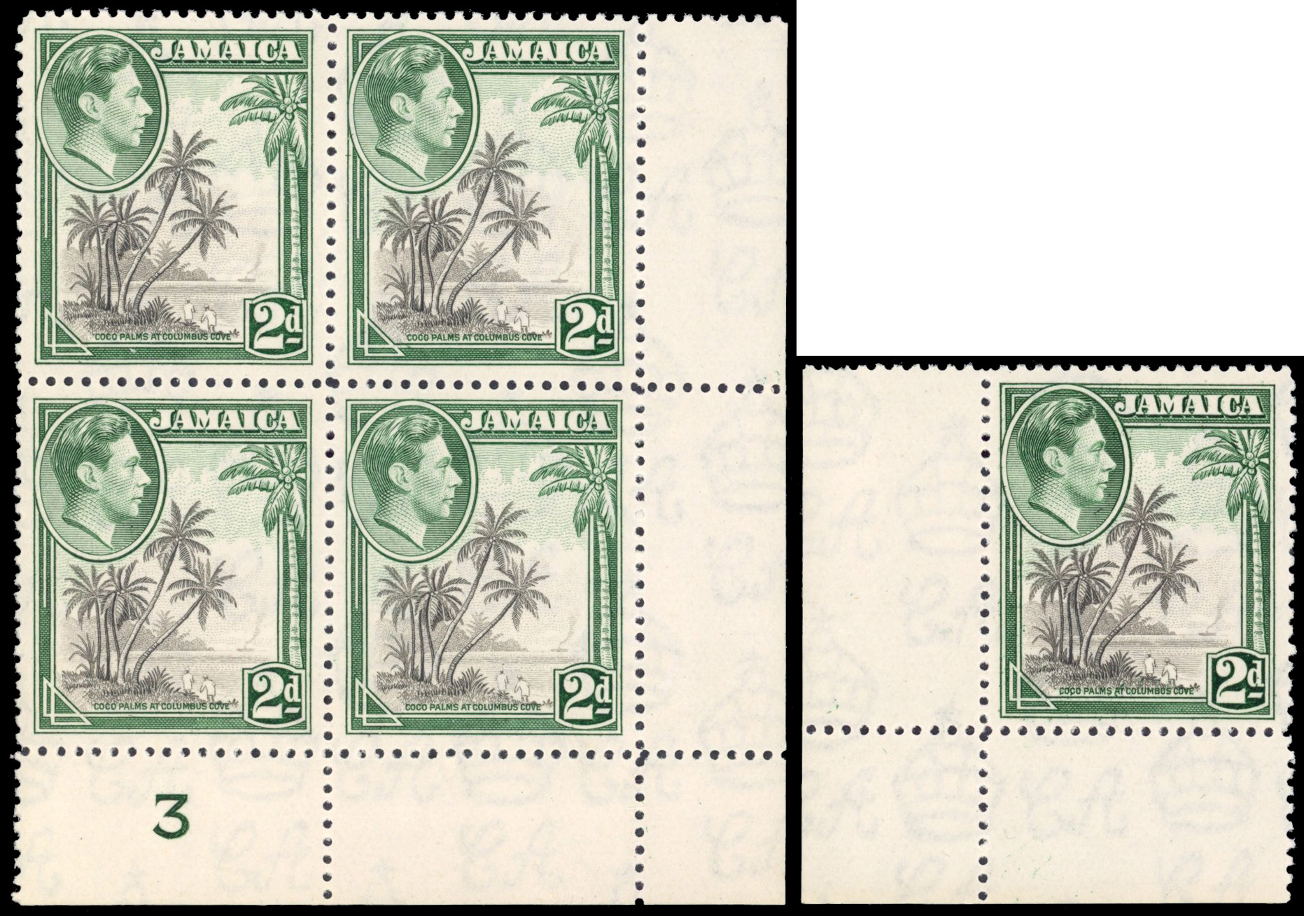 Jamaica SG 124a, b mint