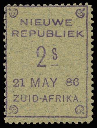 1886-87 2s violet on blue granite paper, without...