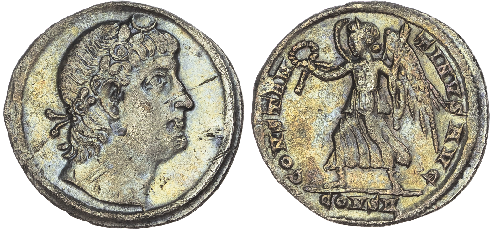 Constantine I (AD 307-337) AR Siliqua, Constantinople, AD 333, 2.73g.