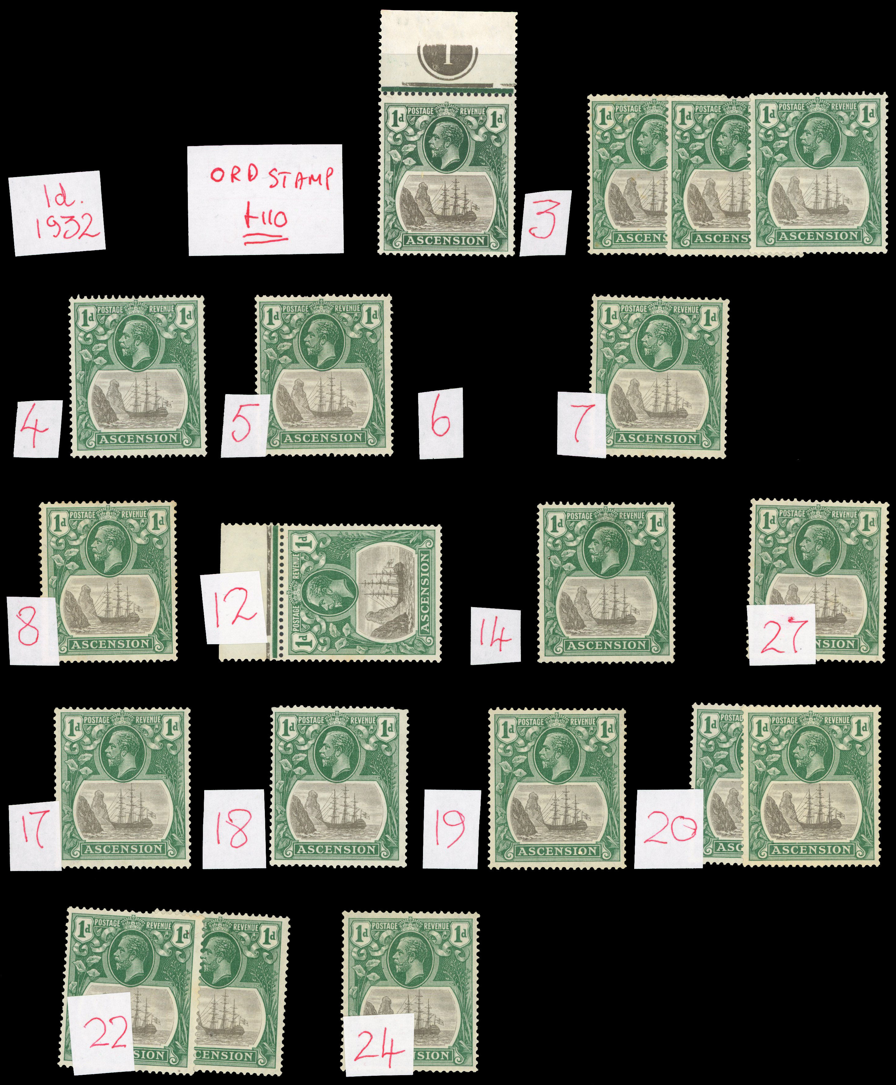 Ascension SG 11d partial reconstruction mint