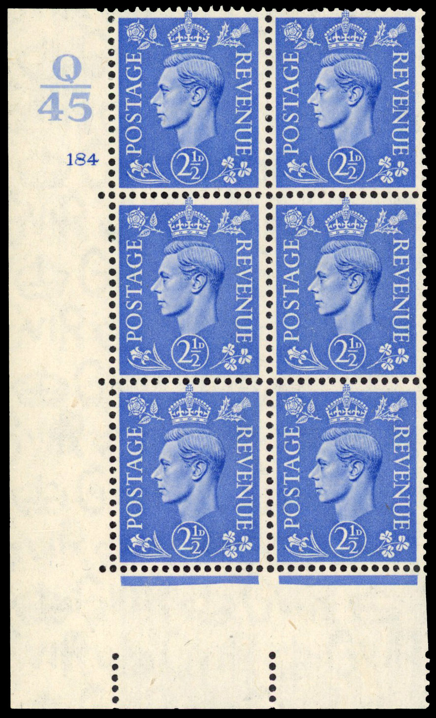 GB SG 489 Cylinder 184 block mint