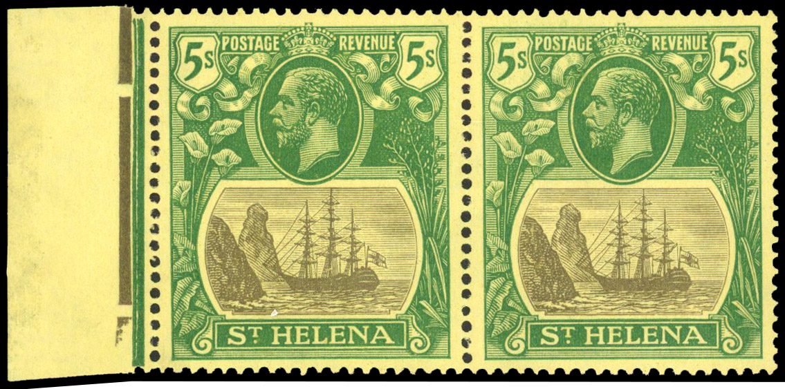 St Helena SG 110a pair mint