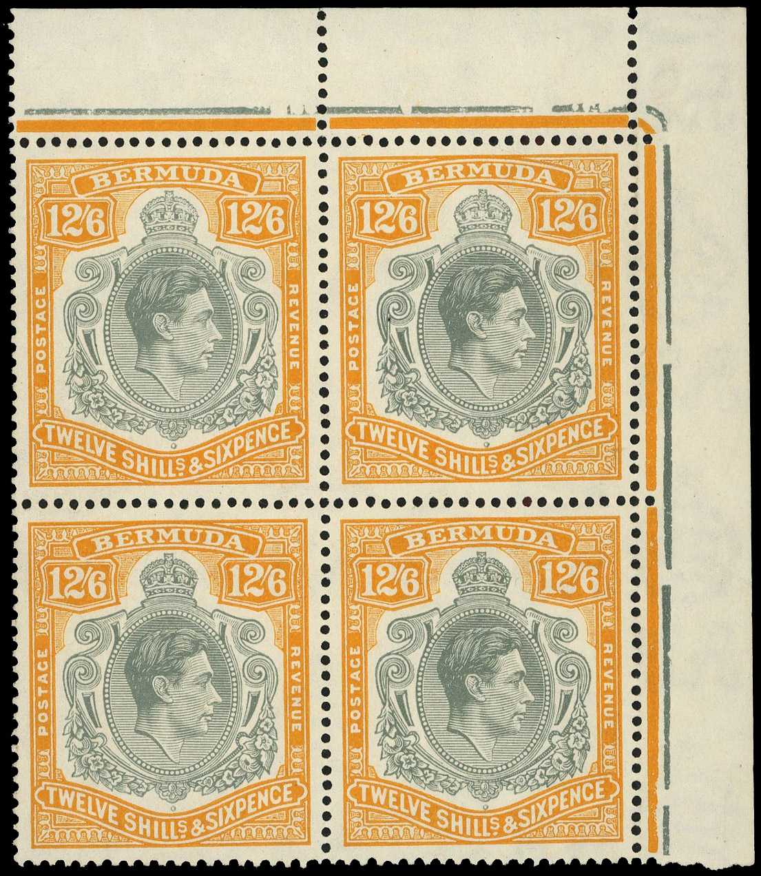 Bermuda SG 120b block mint