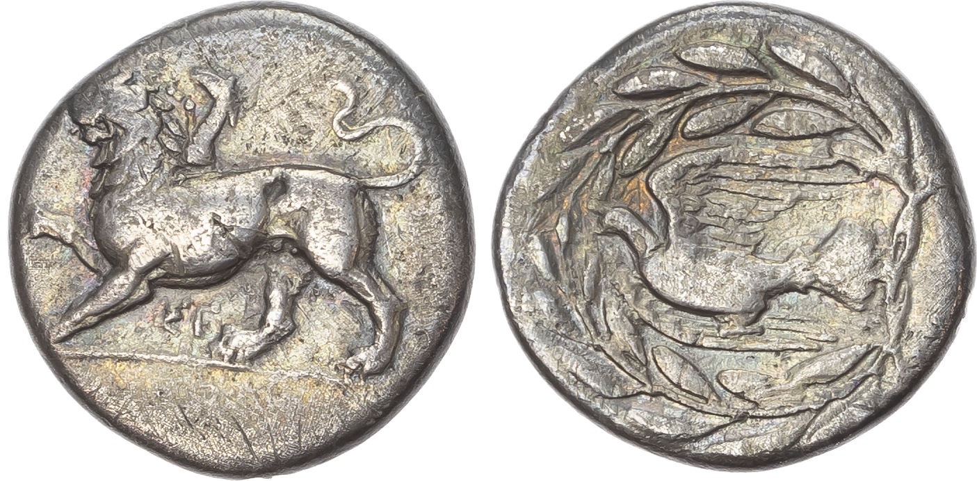 Sikyonia, Sikyon (c. 431-400 BC) AR Drachm, 5.35g. 
