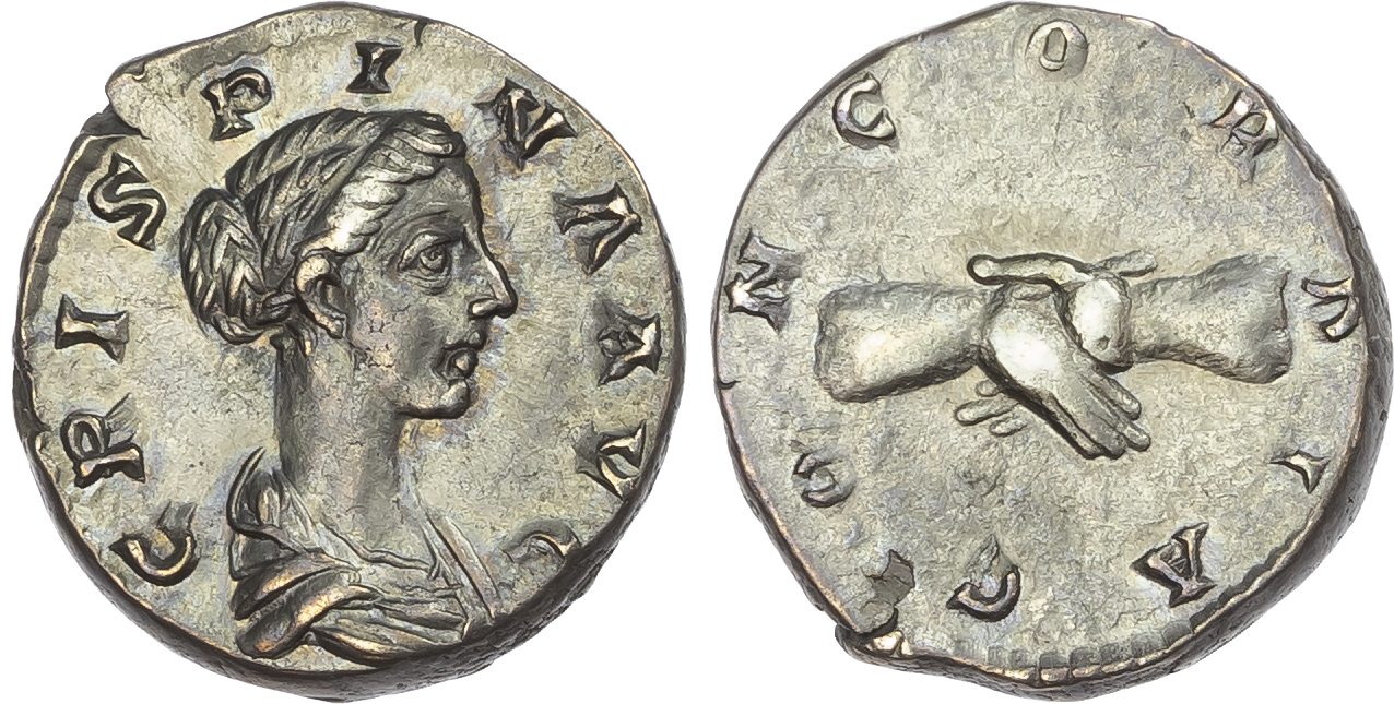 Crispina (Wife of Commodus) AR Denarius, Rome, AD 178-192, 3.57g. 