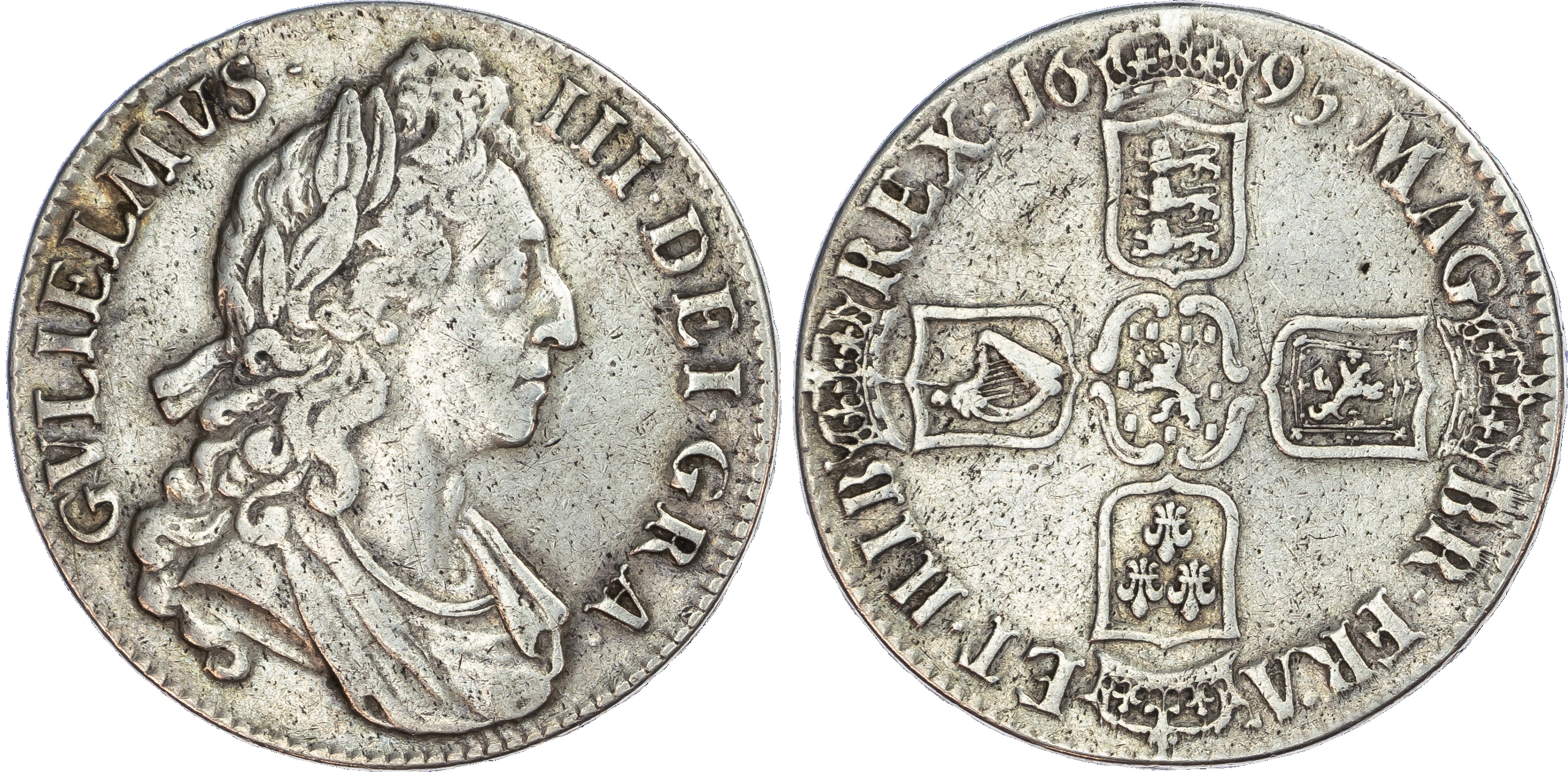 William III (1694‑1702), Crown, 1695.