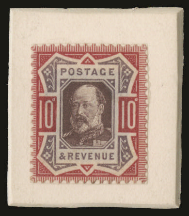 Great Britain 1901 10d Composite "Paste Up" essay of the Victorian "Jubilee" series. A spectacular Series "A" essa…