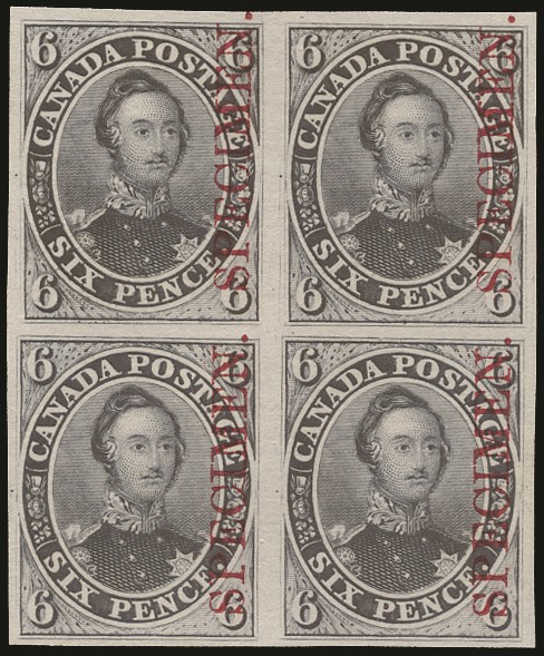 1851 6d 'Prince Albert', imperforate plate proof in...
