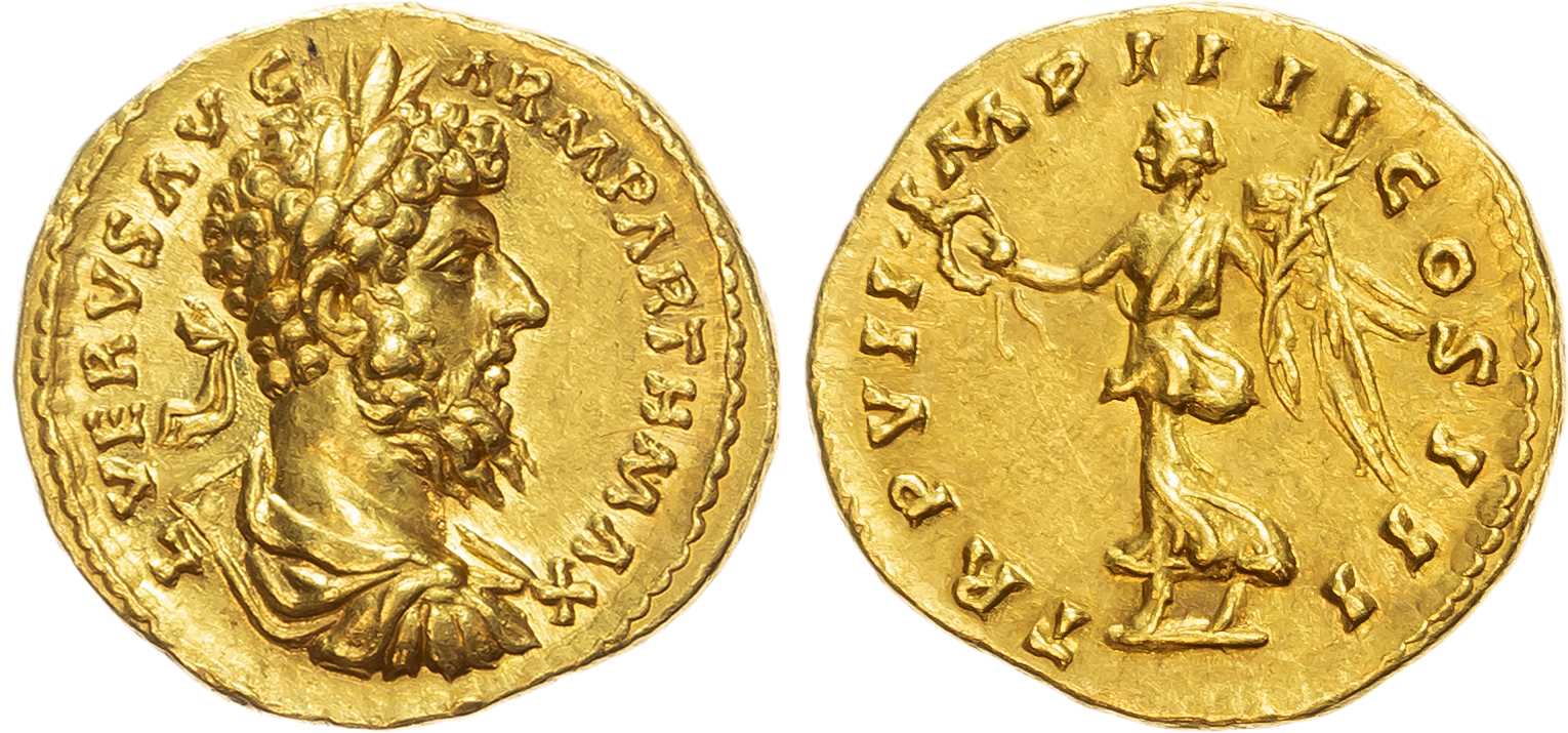 Lucius Verus (AD 161 ‑ 169) AV Aureus, mint of Rome, AD 166 – 167, 7.21g.