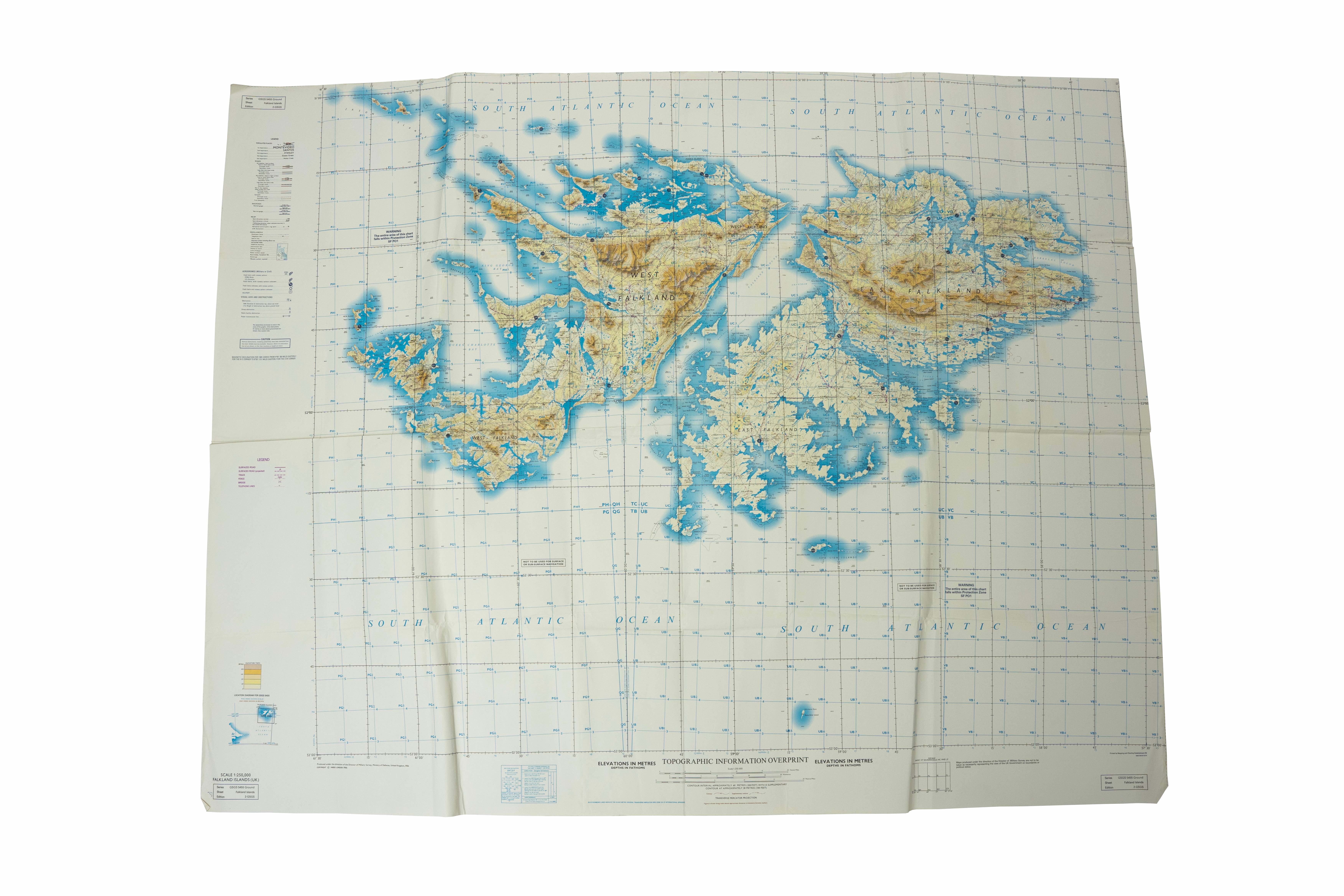 † Large collection of five maps